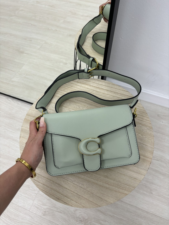 BOLSO COACH VERDE AGUA